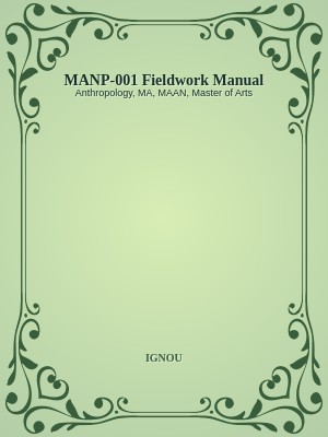 MANP-001 Fieldwork Manual